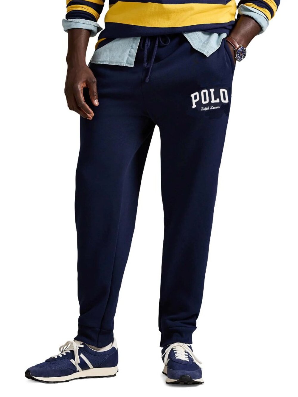 NWT Polo Ralph Lauren Men's Navy Logo Fleece Jogger Pants Medium M